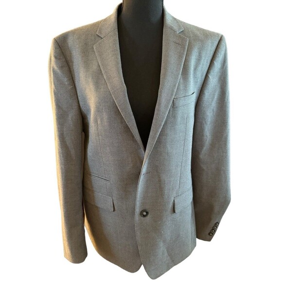 Vince Camuto Men’s‎ Size 38R Stretch Suit Jacket Blazer Gray Grey - Picture 6 of 11
